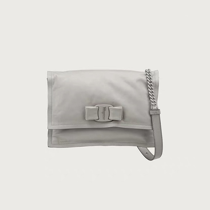 salvatore ferragamo vara bow leather pillow shoulder bag #dd-211287